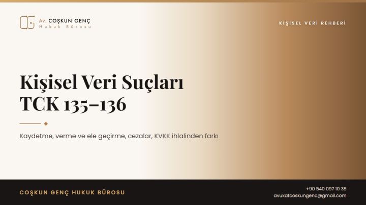 Kişisel Verileri Kaydetme ve Ele Geçirme Suçu (TCK 135–136)