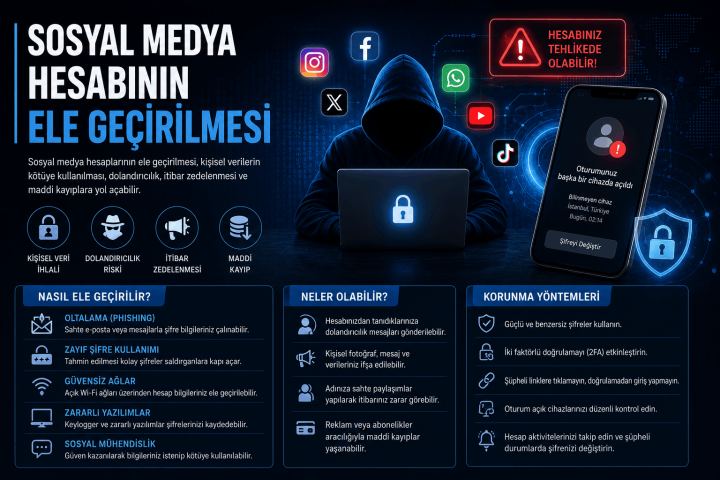 Sosyal Medya Hesabının Ele Geçirilmesi: Suçlar ve İlk Adımlar