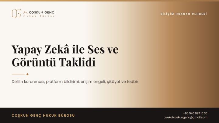 Yapay Zekâ ile Ses veya Görüntü Taklidi (Deepfake): Ne Yapmalı?